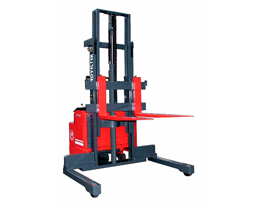 Wide Straddle Type Powered Pallet Stacker